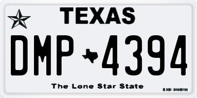 TX license plate DMP4394