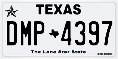TX license plate DMP4397