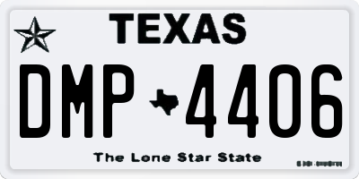 TX license plate DMP4406
