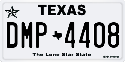 TX license plate DMP4408