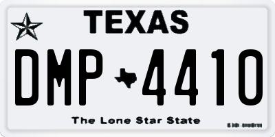 TX license plate DMP4410