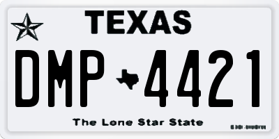 TX license plate DMP4421