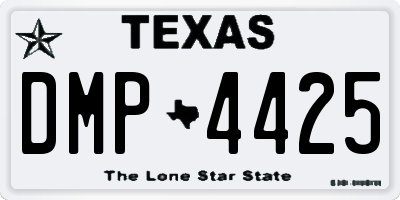 TX license plate DMP4425