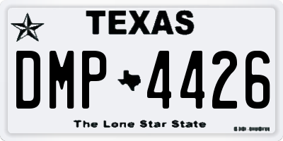 TX license plate DMP4426