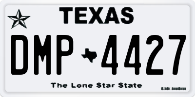 TX license plate DMP4427