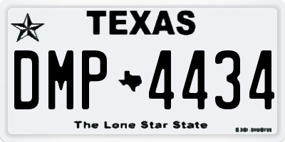 TX license plate DMP4434