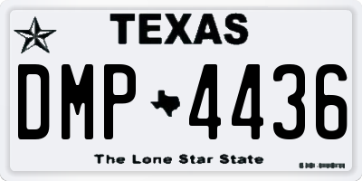 TX license plate DMP4436