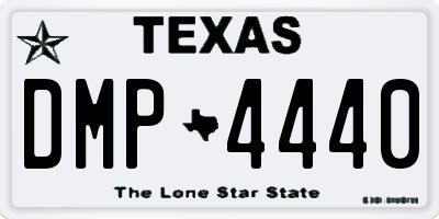 TX license plate DMP4440