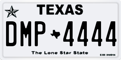 TX license plate DMP4444