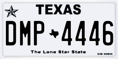 TX license plate DMP4446