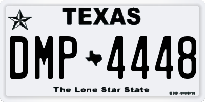 TX license plate DMP4448