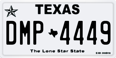 TX license plate DMP4449