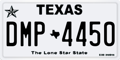 TX license plate DMP4450