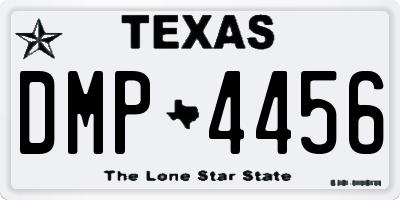 TX license plate DMP4456