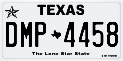 TX license plate DMP4458