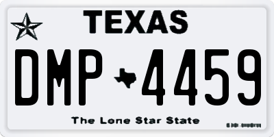 TX license plate DMP4459