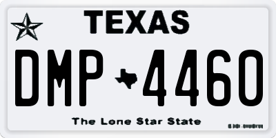 TX license plate DMP4460