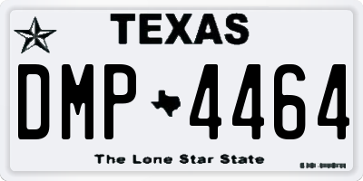 TX license plate DMP4464