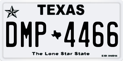 TX license plate DMP4466