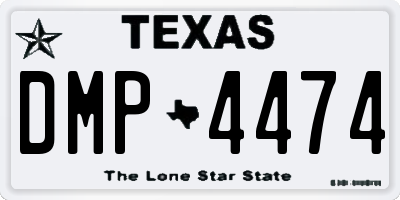 TX license plate DMP4474