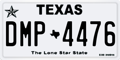 TX license plate DMP4476