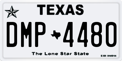 TX license plate DMP4480