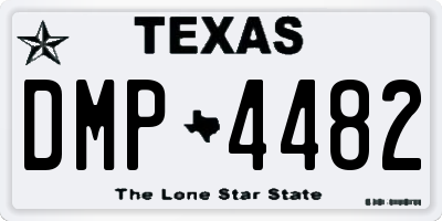 TX license plate DMP4482