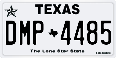 TX license plate DMP4485