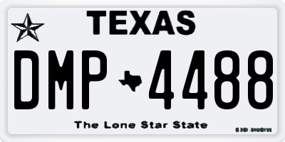TX license plate DMP4488