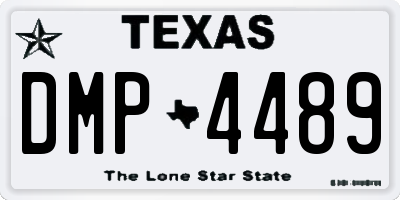 TX license plate DMP4489
