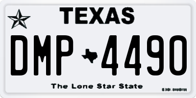 TX license plate DMP4490