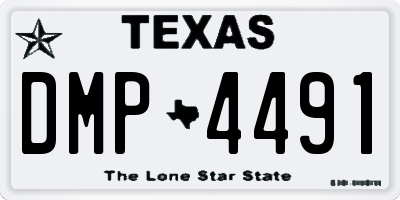 TX license plate DMP4491
