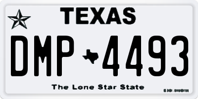 TX license plate DMP4493