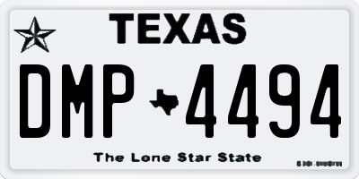 TX license plate DMP4494