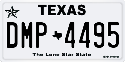 TX license plate DMP4495