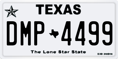TX license plate DMP4499