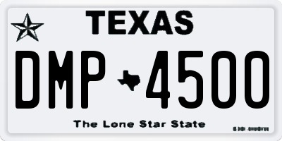 TX license plate DMP4500