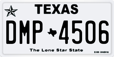 TX license plate DMP4506