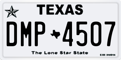 TX license plate DMP4507