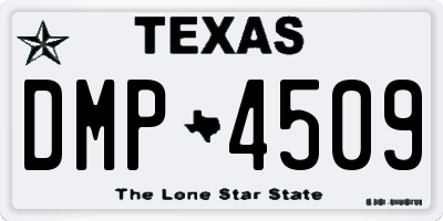 TX license plate DMP4509