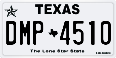 TX license plate DMP4510