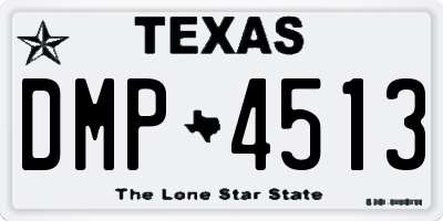 TX license plate DMP4513