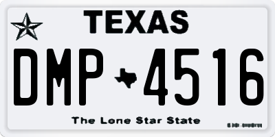 TX license plate DMP4516