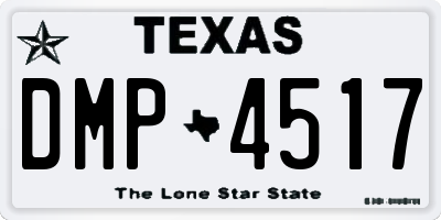 TX license plate DMP4517