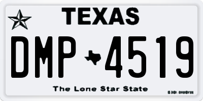TX license plate DMP4519