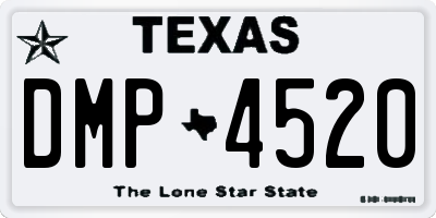 TX license plate DMP4520