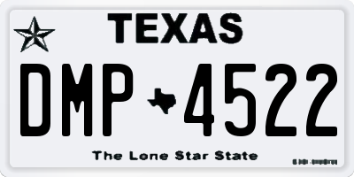TX license plate DMP4522