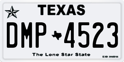 TX license plate DMP4523
