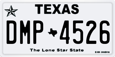 TX license plate DMP4526