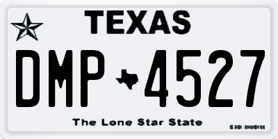 TX license plate DMP4527